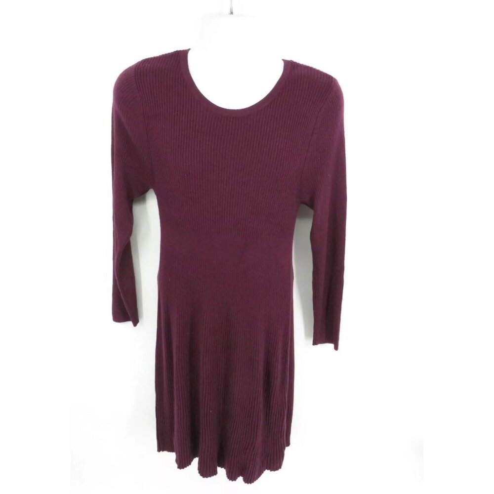 Style & Co Womens Berry Jam Petite Ribbed Dress PXL NWT $59.50